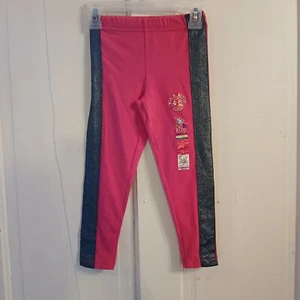 Girl's Tuxedo Leggings from 365 Kids Garanimals, Sz 5-Pink W/ Blk Shimmer Stripe - Picture 1 of 4