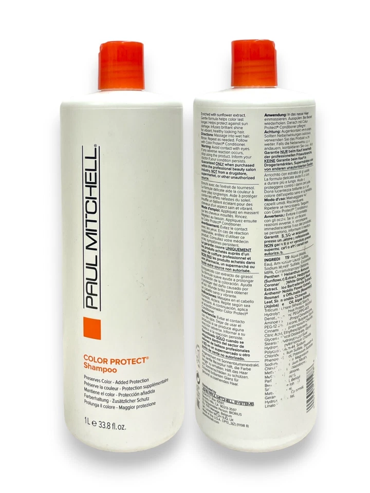 Paul Mitchell Color Protect Shampoo Preserves Color Lot of 2 x (1L / 33.8fl.oz) - Image 1 of 1