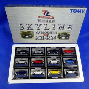 Tomica Limited Nissan Skyline R31 to R34 Set of 12 Takara Tomy 1/64 scale Used - Picture 1 of 10