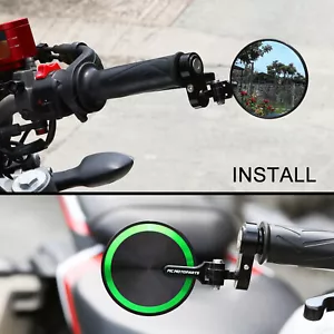 Green REBORN Folding Bar End Mirrors For Kawasaki ZX-6R 636 600 20 21 22 23 24 - Foto 1 di 9