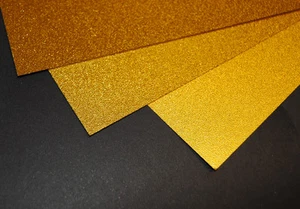 Gold Metallic Sandy Inkjet Printable Film Photo Paper 20 A4 Sheets 100 Micron - Picture 1 of 1