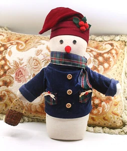 TARGET WEIGHTED FABRIC & SAND BEAN BAG CHRISTMAS HOLIDAY SNOWMAN HOME DECOR - Bild 1 von 7