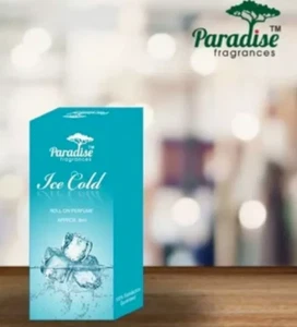 Paradise  ICE COLD Alcohol Free Attar Roll On long lasting 100%natural attar 8ml - Picture 1 of 4