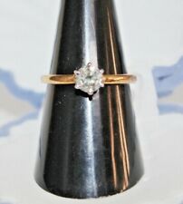 0.60ct Natural Solitaire Round Diamond 14k Solid Yellow Gold Cluster Ring 