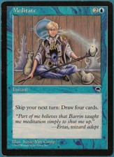 Meditate Tempest HEAVILY PLD Blue Rare MAGIC MTG CARD (ID# 215654) ABUGames