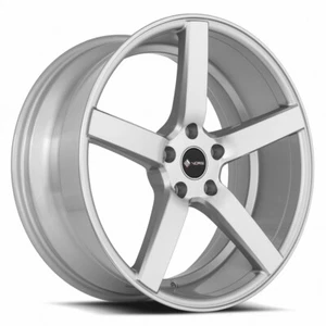 18x8 Vors TR5 5x114.3 +35 Silver Machine Face Wheels (Set of 4) - Picture 1 of 3