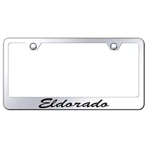 Cadilac Eldorado Laser Etched Script Stainless Steel License Plate Frame - Picture 1 of 4