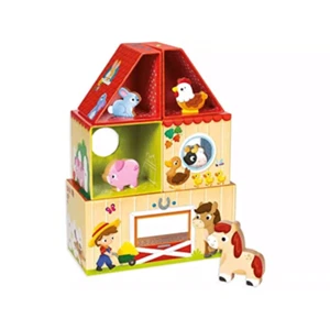Goula Animali My First Farm-Un Primo Gioco di Costruzioni in Cartone e Legno per - Foto 1 di 1