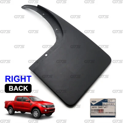 Fits Ford Ranger XLT T6 Wildtrak 2012 - '14 Rear Right Mud Flap Splash Guard - Image 1 of 4