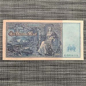 Grean Seal 1910 Large German 100 Mark Banknote. Currency Germany Paper Money WW1 - Picture 1 of 13