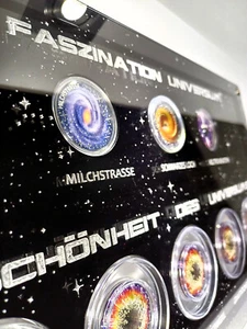 Münzdisplay Rahmen Münzaufsteller Faszination & Schönheit des Universums 20€ - Bild 1 von 9