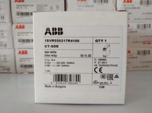 1PCS ABB CT-SDE 1SVR550217R4100 Time Relay 0.3s-30s In Box Brand - Picture 1 of 3