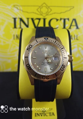 Invicta the golden Pro Diver NEU 40mm Swiss Ronda R-style Band Brandneu OVP - Bild 1 von 4