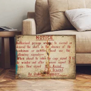 Vintage Style NCB Kohle Bergmann Bergbau Schild - Bild 1 von 3