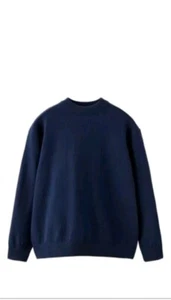 Excellent Condition Navy Blue Zara Boys Sweater Size 13-14 - Picture 1 of 4