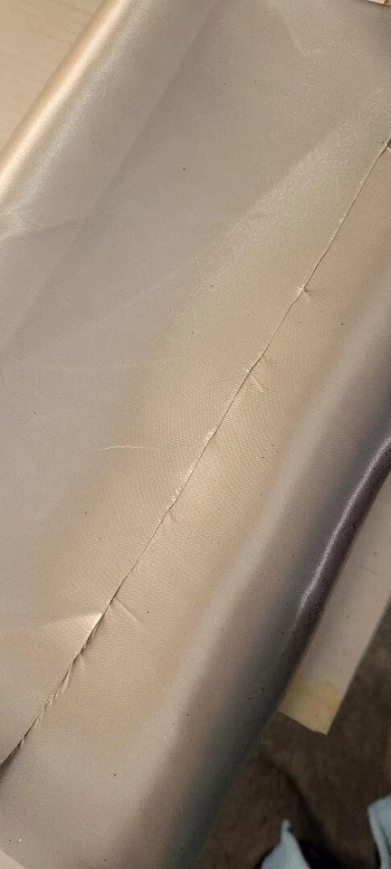 Satin Fabric. Silver. By The Yard - Image 1 of 1