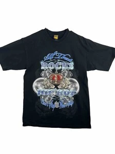Vintage Lusso Streetwear 3D Hip Hop Cash Y2K Black T-Shirt Sz XL Made In USA - Picture 1 of 12