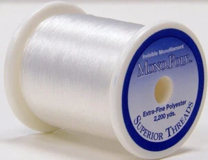 Superior MonoPoly Invisible Thread 2200 Yard Spool - Clear - Picture 1 of 4
