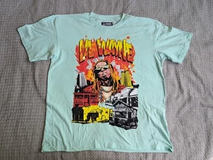 Camicia Lil Wayne adulto extra large vestibilità 2XL verde New Orleans giovane motivo soldi - Foto 1 di 9
