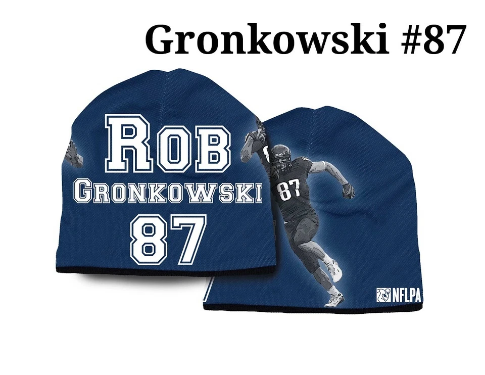 Gorro elástico Rob Gronkowski New England Patriots jugador de la NFL para todo clima Foto 1 de 1