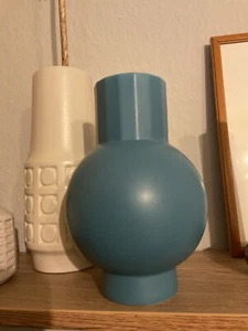 Große IKEA Keramik Kugel Vase Omfang 20 cm türkisgrün 80 90er modern Retro - Bild 1 von 10