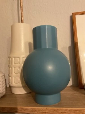 Große IKEA Keramik Kugel Vase Omfang 20 cm türkisgrün 80 90er modern Retro - Bild 1 von 4