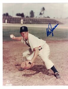 Don Zimmer Brooklyn Dodgers Signed 8" x 10" Photo W/Our COA 