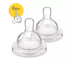 Philips Avent Anti Colic Nipples 0m+ SCF421/27 - Newborn Flow - Picture 1 of 3