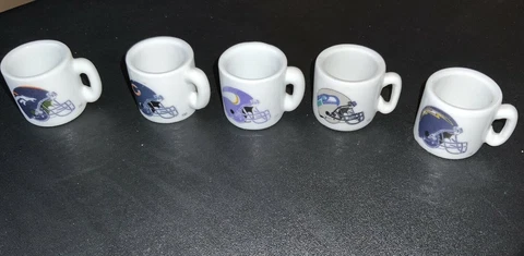 NFL Football Mini Porcelain 5 Mug/Cup  1 1/4 inch mug Cover