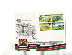 Kenya Uganda Tanganyika FDC Sc#276 to 279 - Picture 1 of 2
