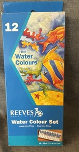 Juego de 12 tubos de acuarela Reeves 0,4 fl oz 12 ml pinturas arte nuevo - Imagen 1 de 6