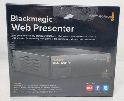 Brand New Blackmagicdesign Blackmagic Web Presenter 720P HD OEM Packaging - image 1 of 4