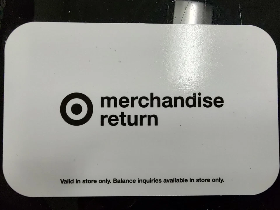 Target Merchandise Return Cards (4) $337.08 In-Store Only - Image 1 of 2