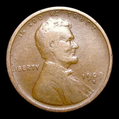 1909-S Lincoln Cent Wheat Penny ---- Nice Coin ----  #PP124 - Image 1 of 3