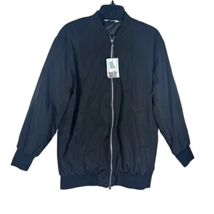 DSG Mujer XS Chaqueta Bomber Larga Negro Puro Repelente al Agua Ligera NUEVA - Imagen 1 de 10