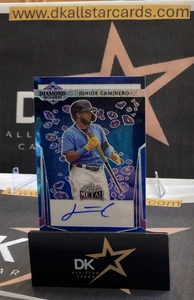 JUNIOR CAMINERO AUTO 2023 LEAF METAL DIAMOND WONDERS BLUE MOJO AUTOGRAPH 1/6 - Picture 1 of 6