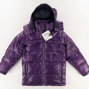 Marmot Stockholm JR Down Puffer Jacket Purple Boys Kids M - Picture 1 of 8