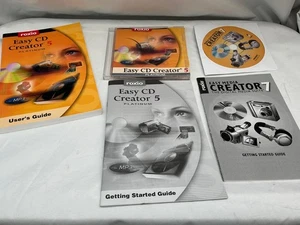 Roxio Easy CD Creator 5 Platinum Software Disc + Books & Creator 7 Disc Guide - Picture 1 of 6