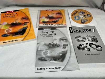 Roxio Easy CD Creator 5 Platinum Software Disc + Books & Creator 7 Disc Guide - Image 1 of 4