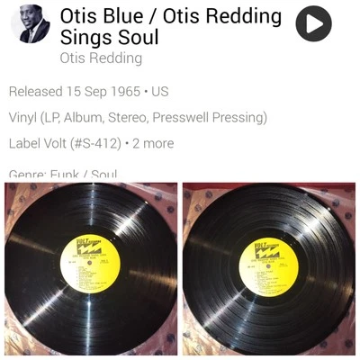 Otis Blue: Otis Redding Sings Soul/ Lp Only/ 1965/ Volt/ SD 412/ Presswell/ VG+ Foto 1 de 4