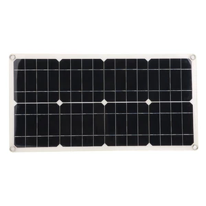 25W Dual 5V USB Flexible Single Crystal Solar Power Panel Kit Car Battery Cha FY - Zdjęcie 1 z 8