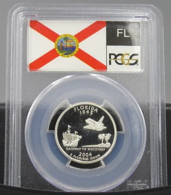2004 S Florida Silver PCGS PR 70 DCAM - older holder - Image 1 of 2