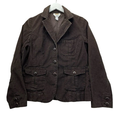 Talbots Blazer Corduroy Button Up Jacket Cotton Women’s Size 10 Stretch - Image 1 of 4