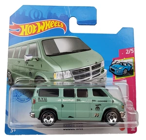 Hot Wheels 2021 Drift • Dodge Van • Seafoam Green Diecast Mooneyes Short Card - Picture 1 of 2