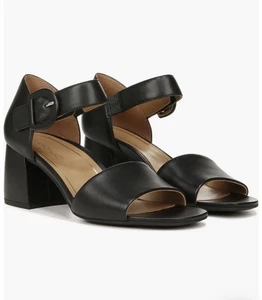 Vionic Chardonnay Leather Block Heel Sandal Sz 12 Wide - Picture 1 of 9