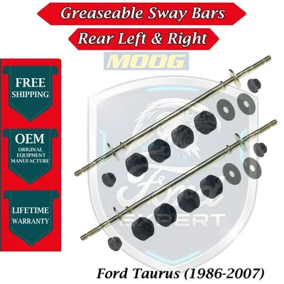 MOOG OEM Rear Greaseable Sway Bars For 1986-2007 Ford Taurus Lifetime Warranty - Image 1 of 4