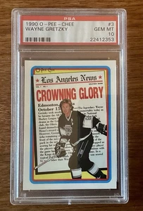 1990-91 O PEE CHEE - WAYNE GRETZKY #3 - PSA 10 GEM MT - Bild 1 von 2