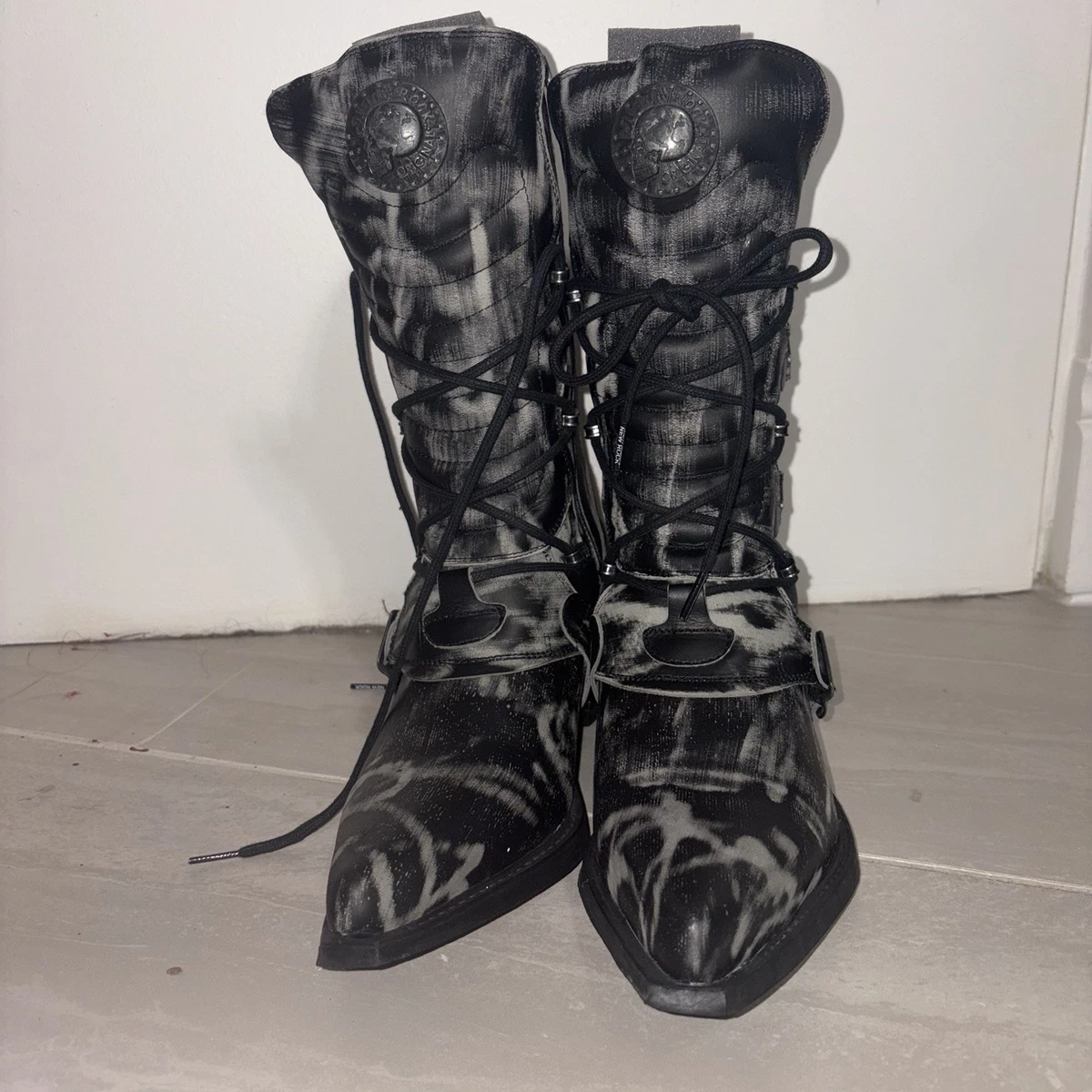 New Rock Western 男式靴| eBay