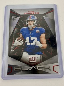2024 Panini Black Theo Johnson Ruby /10 Rookie RC Giants TE 1st On Print - Bild 1 von 3