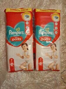 96 x Pampers Baby-Dry Nappy Pants, Disposable Nappies Size 7 Jumbo Pack